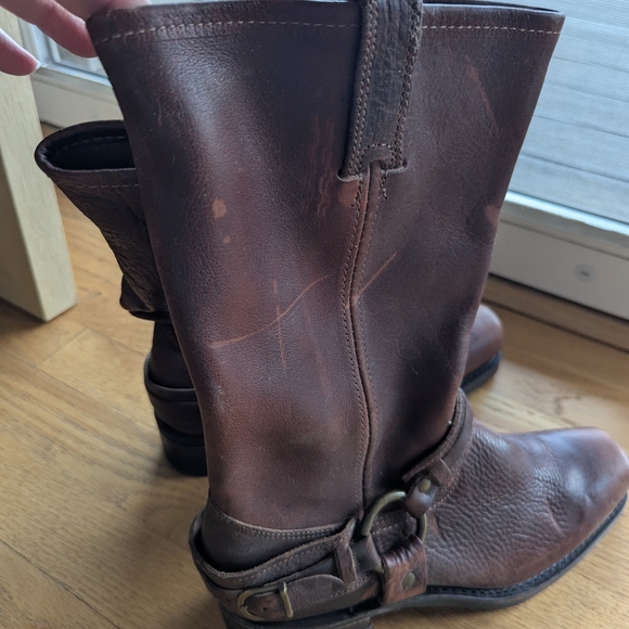 FRYE harness leather mid boots 8.5 - Picture 11 of 16